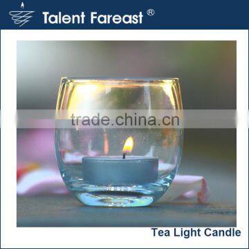 No fragrance added small tealight in white with metal cup and wax material