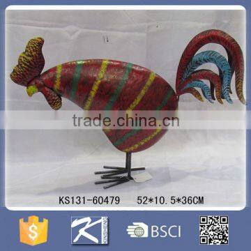 Hot Sale Metal Cock Ornaments for Garden Decoration