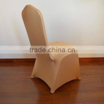 Gold high quality shiny spandex chair cover for weddings/sales