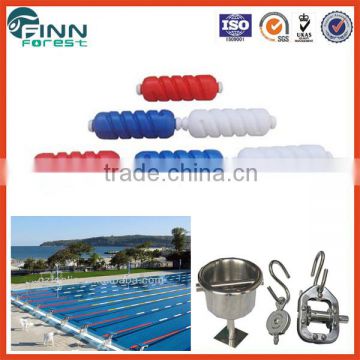 Olympic standard swimming pool lane rope 20cm with hook pool lane rope