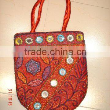 wholesale canvas ethnic shoulder bags hippie style ethnic bags cotton embroidery patch work bags