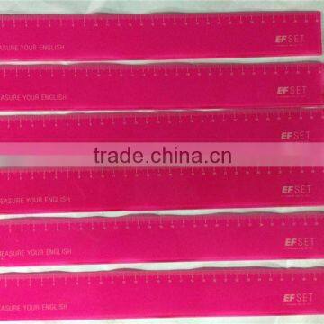 High Quality Plastic ruler OEM logo design colorful printing 30cm plastic ruler