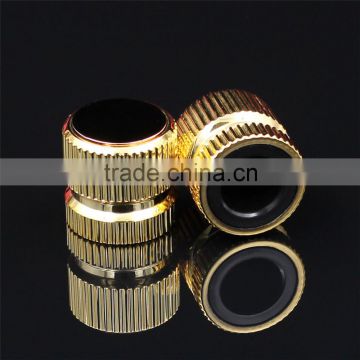 wholesale high quality golden round luxury perfume lids