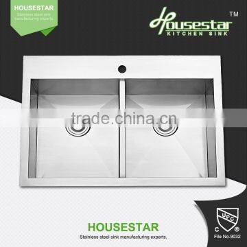 Housestar High Quality Handmade Bathroom Basin Stainless Steel Inox 304 Kitchen Sinks-- TR3019