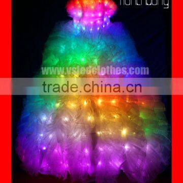 Remote Control Light Color Wedding Dresses