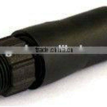 Mini series screw type 3 pin waterproof power connector