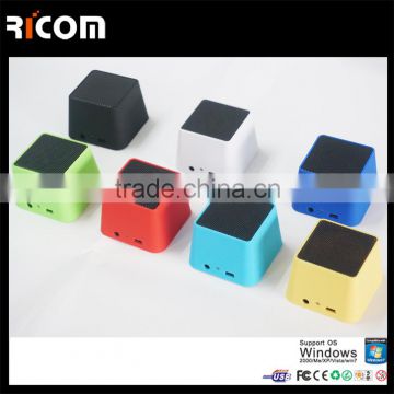 Patented bluetooth mini square speaker,mini square speaker bluetooth,bluetooth square speaker portable--BSP-206C--Shenzhen Ricom