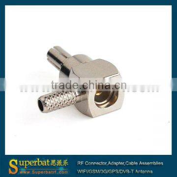 CRC9 male right angle connector for Huawei 3G modem for RG174,RG316