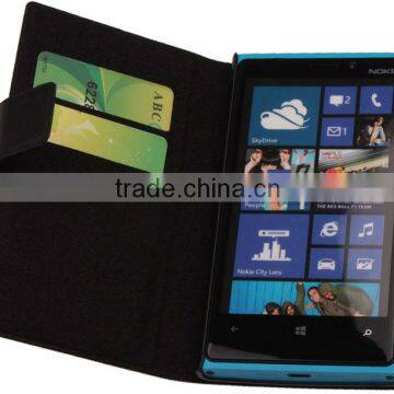 Business style wallet flip leather case for Nokia Lumia 925 920