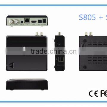 Android 4.4 TV converter box S805 1080p Hybrid set top box wifi satellite DVB-S2 TV box