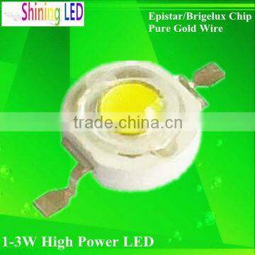 High Bright 3.0-3.6V 120-130LM 130-140Lumens Epistar Chip 1W 35mil Natural