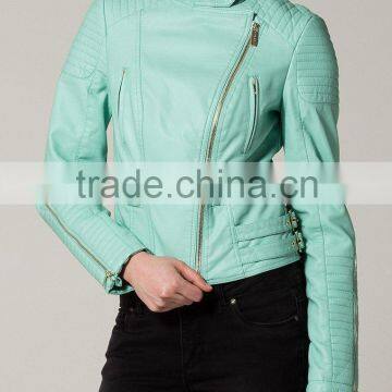 Short ladies leather jackets