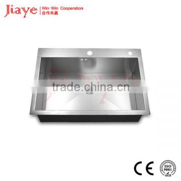 Under-mount single bowl sink with square corner, S.S handmade sink JY-5248L