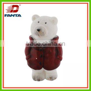 2016 newest standing magnesium winter bear for christmas decoration