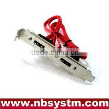 eSATA dual port bracket, SATA to eSATA bracket two port