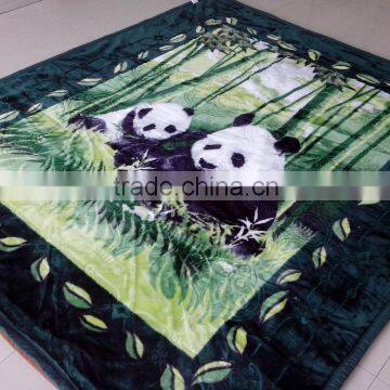 Hot Selling New Design 100 % Polyester Korean Style2Ply Mink Blanket