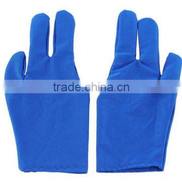 High Quality Durable Nylon 3 Fingers Glove for Billiard Pool Snooker Cue Shooter Black photo-2