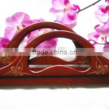 newest wooden handle clutch box purse frame,bag accessory,bag handle