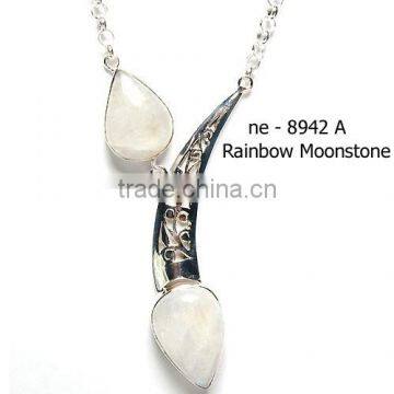 925 sterling silver jewelry wholesale semi precious stone necklace fashion jewellery necklace