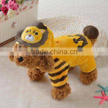 Fancy Holloween Cosplay Lion King Costume Cat Dog Pet Wear Pet Apparel