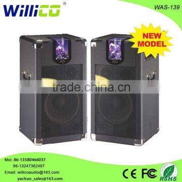 New design 2.0 DJ speaker box with laser light