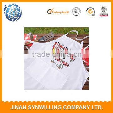 Fashion cotton wholesale kitchen apron with professional certification