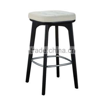 BS008A Leather wood bar stool