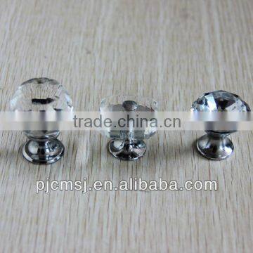 Crystal cheap glass knob for furniture handle