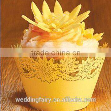 New Arrival Excellent Quality laser cut paper cupcake wrapper in many style