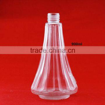 Cheap Good Long Melon Shape Bottles Iron Tower Bottle 500ml Lamp Shape Liquor Bottle photo-4