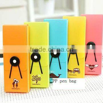 wholesale hot sales plastic pen case, stock pen case