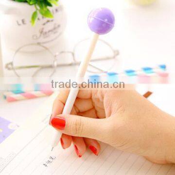 Diy Creative Stationery Personalized Novelty Plastic Lollipop Shaped Ballpoint Pen Best Promotional Gift Black Ink Gel Pen photo-5