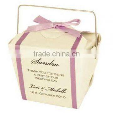 Disposable custom printed paper noodle/pasta boxes