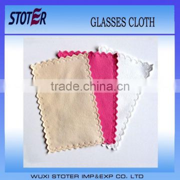 OEM custom best cleaning and super soft microfiber suede glasses cleaning cloth