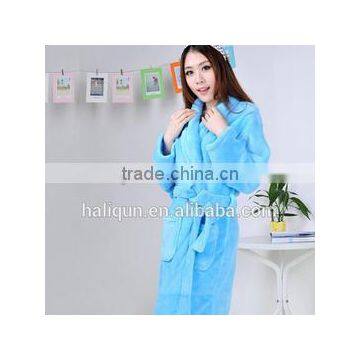 Girls Women Home Sleepwear Coral Fleece Bathrobe Hotel Microfiber Robe