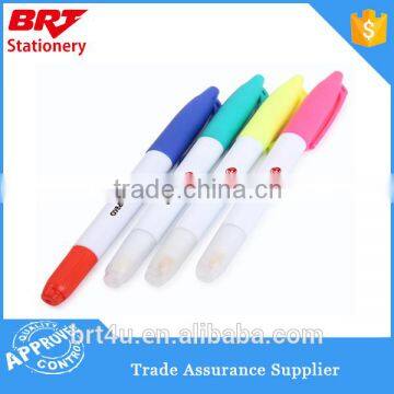 Promotion pen highlighter with eraser