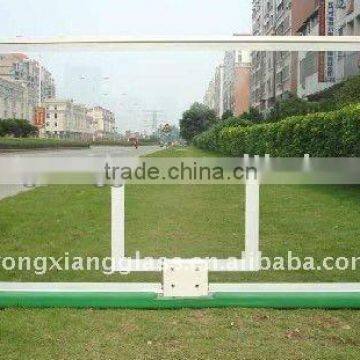 Safety laminated glass basketball backboard