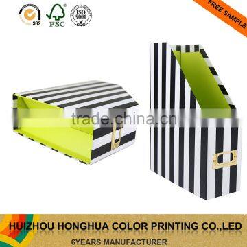 Handmade matt lamination paper file holder decoration with school file