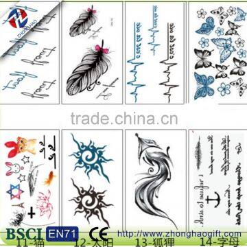 fashion temporary body tattoo sticker