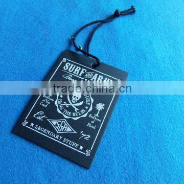 fashion garment black paper printed labels