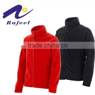 black or red linen jacket fleece