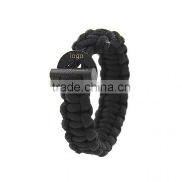 Adjustable paracord bracelet with knife and fire starter, paracord survival bracelet