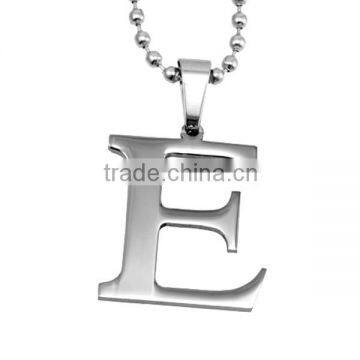 SRP1437  China Supplier Silver Letter E Pendant Necklace