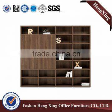 Fashion design wood material office shelf display cabinet HX-4FL028