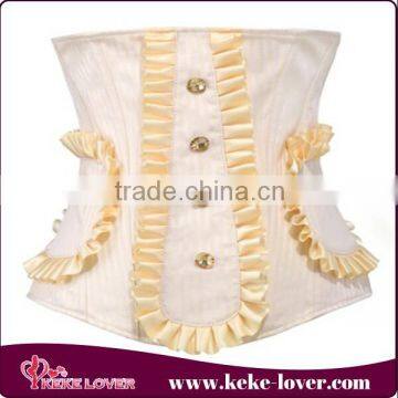 t24024 high quality padded corsets bustiers hot sexy western half cup corset bustier underbust sexy bustier with flower