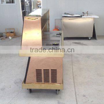 Frozen Yogurt Fruit Ice Cream Rolls Making Machine With Real Fruit photo-2