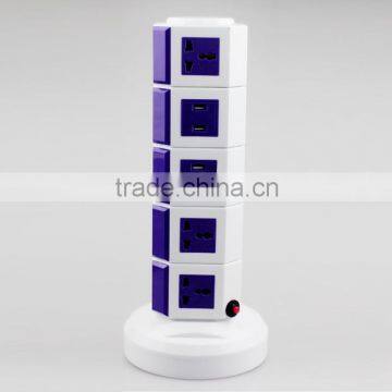 ME-S5 Five Layer Vertical Rotary Socket of Multifunction Plug Socket photo-3