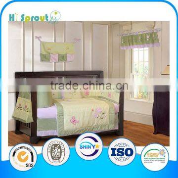 Fresh Green Color Baby Bedding Sets