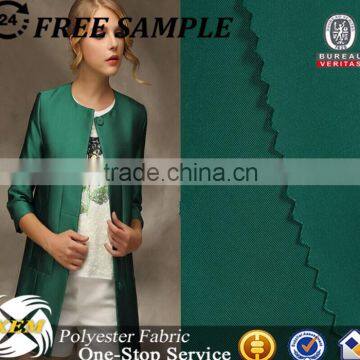 high quality coat jacket fabric 75D satin imitation memory fabric