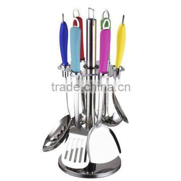 Stainless Steel Handle Colorful Silicone Kitchenwares Cooking Tools Set photo-2